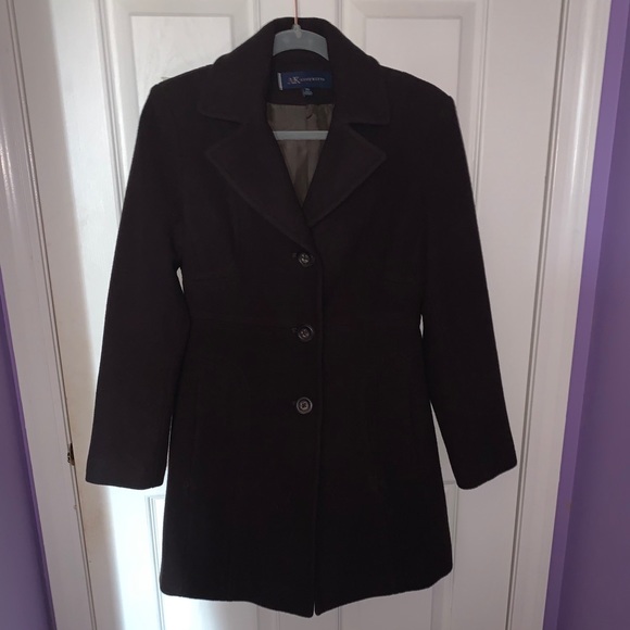 Chocolate Brown Dressy Winter Coat - Picture 1 of 8